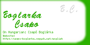 boglarka csapo business card